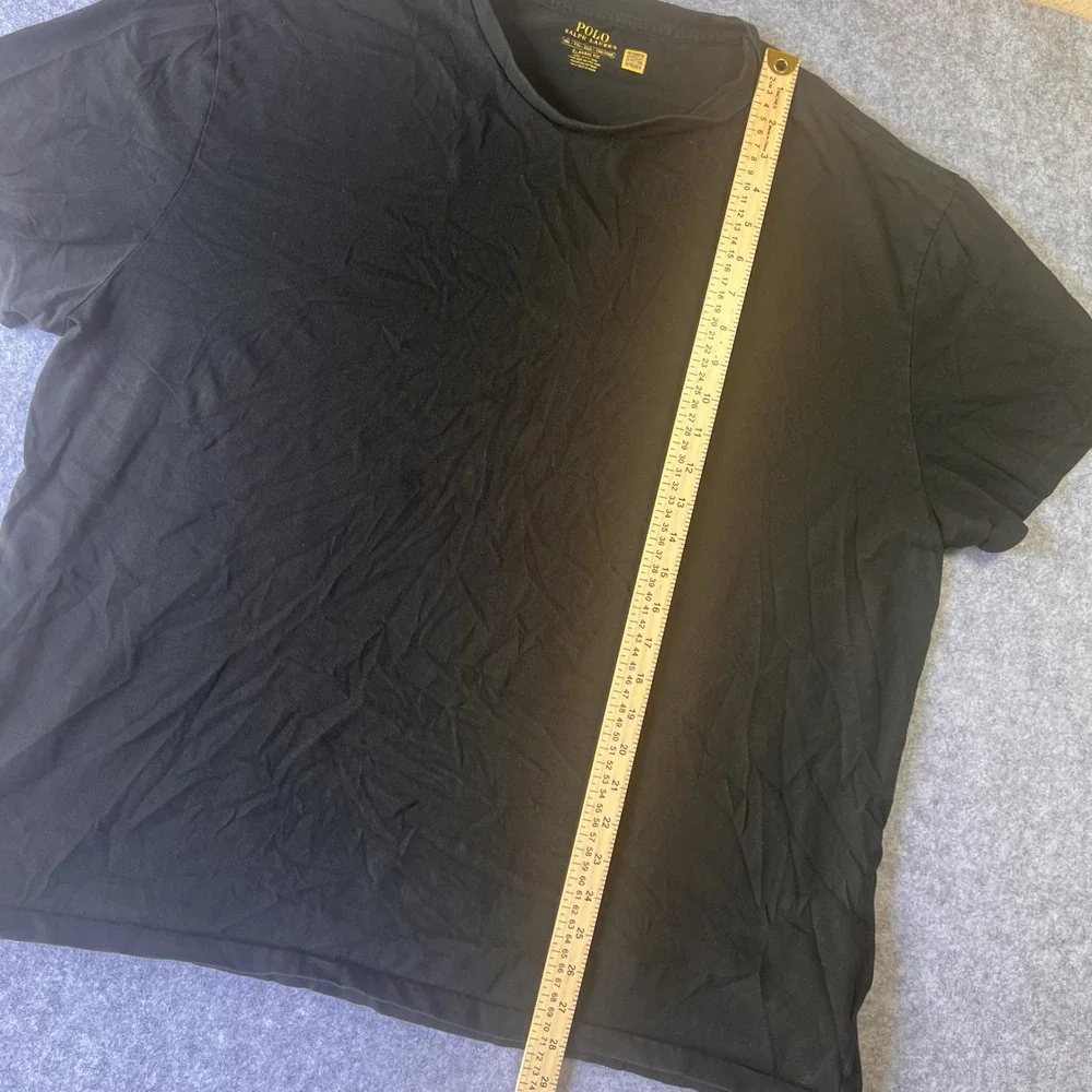 Polo Ralph Lauren Classic‎ Fit T-Shirt XXL Black Red Pony Logo Cotton